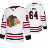 Maillot Hockey Chicago Blackhawks David Kampf Exterieur Authentique Blanc