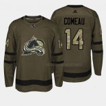 Maillot Hockey Colorado Avalanche Blake Comeau 2018 Salute To Service Vert Militar