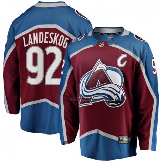 Maillot Hockey Colorado Avalanche Gabriel Landeskog Captain Patch Domicile Breakaway Rouge