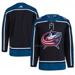 Maillot Hockey Columbus Blue Jackets Reverse Retro Authentique Blank Noir