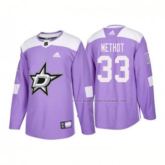 Maillot Hockey Dallas Stars Marc Methot Authentique 2018 Fights Cancer Volet