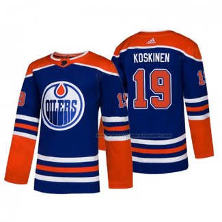 Maillot Hockey Edmonton Oilers Mikko Koskinen Alterner Authentique Bleu