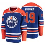 Maillot Hockey Edmonton Oilers Mikko Koskinen Alterner Breakaway Bleu