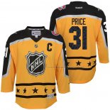 Maillot Hockey Enfant 2017 All Star Montreal Canadiens Carey Price Jaune