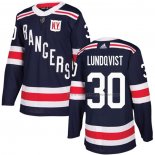 Maillot Hockey Enfant New York Rangers Henrik Lundqvist Authentique 2018 Winter Classic Bleu