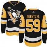 Maillot Hockey Enfant Pittsburgh Penguins Jake Guentzel 50 Anniversary Domicile Premier Noir