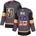 Maillot Hockey Enfant Vegas Golden Knights James Neal Domicile Authentique USA Flag Gris