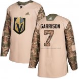 Maillot Hockey Enfant Vegas Golden Knights Jason Garrison Authentique 2017 Veterans Day Camouflage