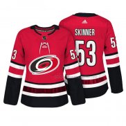 Maillot Hockey Femme Carolina Hurricanes Jeff Skinner Authentique Joueur Rouge