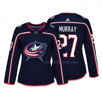 Maillot Hockey Femme Columbus Blue Jackets Ryan Murray Authentique Joueur Bleu