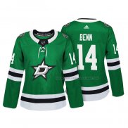 Maillot Hockey Femme Dallas Stars Jamie Benn Authentique Joueur Vert