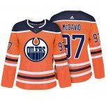 Maillot Hockey Femme Edmonton Oilers Connor Mcdavid Authentique Joueur Orange