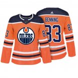 Maillot Hockey Femme Edmonton Oilers Matt Benning Authentique Joueur Orange