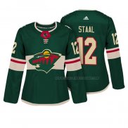 Maillot Hockey Femme Minnesota Wild Eric Staal Authentique Joueur Vert