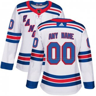 Maillot Hockey Femme New York Rangers Personnalise Exterieur Blanc