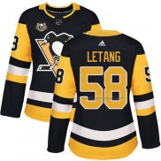 Maillot Hockey Femme Pittsburgh Penguins Kris Letang 50 Anniversary Domicile Premier Noir