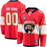 Maillot Hockey Florida Panthers 2023 Stanley Cup Final Domicile Breakaway Personnalise Rouge
