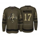 Maillot Hockey Florida Panthers Derek Mackenzie 2018 Salute To Service Vert Militar