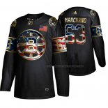 Maillot Hockey Golden Edition Boston Bruins Brad Marchand Independence Day Noir