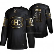 Maillot Hockey Golden Edition Montreal Canadiens Paul Byron Authentique Noir