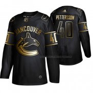 Maillot Hockey Golden Edition Vancouver Canucks Elias Pettersson Authentique Noir