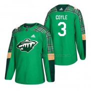 Maillot Hockey Minnesota Wild Charlie Coyle 2018 Dia de San Patricio Vert