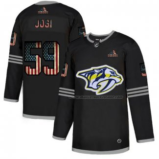 Maillot Hockey Nashville Predators Roman Josi 2020 USA Flag Noir