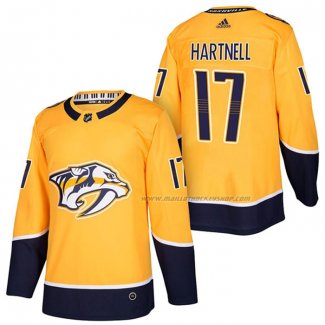 Maillot Hockey Nashville Predators Scott Hartnell 2018 Authentique Domicile Jaune