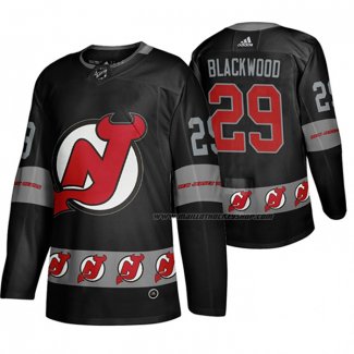 Maillot Hockey New Jersey Devils Mackenzie Blackwood Breakaway Noir