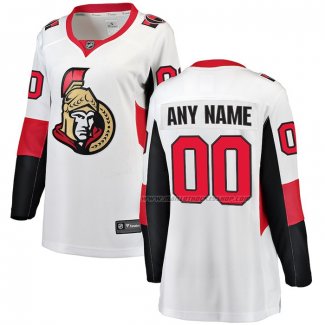 Maillot Hockey Ottawa Senators Personnalise Exterieur Blanc