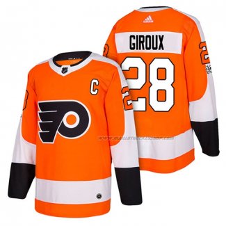 Maillot Hockey Philadelphia Flyers Claude Giroux Authentique Domicile Captain 2018 Orange