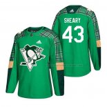 Maillot Hockey Pittsburgh Penguins Conor Sheary 2018 Dia de San Patricio Vert