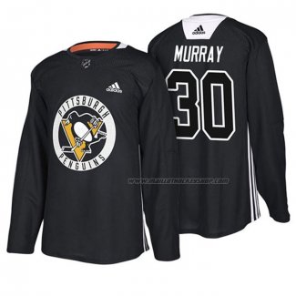 Maillot Hockey Pittsburgh Penguins Matt Murray New Season Practice Noir