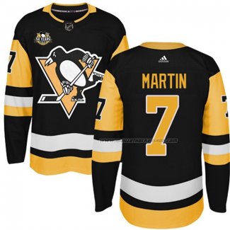 Maillot Hockey Pittsburgh Penguins Paul Martin 50 Anniversary Domicile Premier Noir