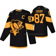 Maillot Hockey Pittsburgh Penguins Sidney Crosby Authentique 2019 Stadium Series Noir