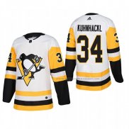 Maillot Hockey Pittsburgh Penguins Tom Kuhnhackl Exterieur Authentique Joueur Blanc