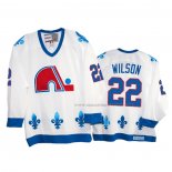 Maillot Hockey Quebec Nordiques Colin Wilson Heritage Vintage Replica 1991-95 Blanc