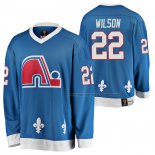 Maillot Hockey Quebec Nordiques Colin Wilson Heritage Vintage Replica Bleu