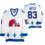 Maillot Hockey Quebec Nordiques Matt Nieto Heritage Vintage Replica Blanc
