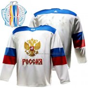 Maillot Hockey Rusia 2016 World Cup Blanc