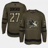 Maillot Hockey San Jose Sharks Joonas Donskoi 2018 Salute To Service Vert Militar