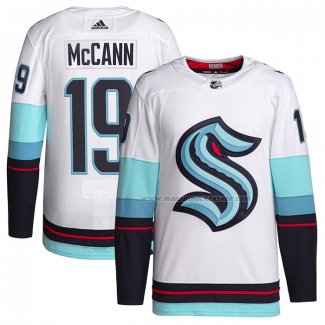 Maillot Hockey Seattle Kraken Jared Mccann Exterieur Authentique Primegreen Blanc