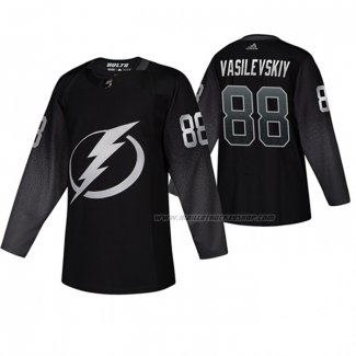 Maillot Hockey Tampa Bay Lightning Andrei Vasilevskiy Alterner Noir