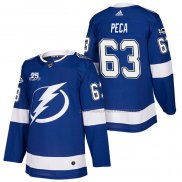 Maillot Hockey Tampa Bay Lightning Matthew Peca Authentique Domicile 2018 Bleu