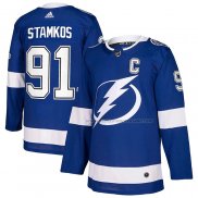 Maillot Hockey Tampa Bay Lightning Steven Stamkos Authentique Bleu