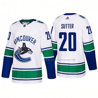 Maillot Hockey Vancouver Canucks Brandon Sutter Exterieur Premier 2017-2018 Blanc