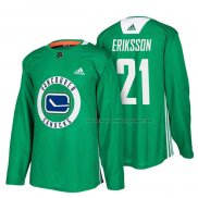 Maillot Hockey Vancouver Canucks Loui Eriksson New Season Practice Vert