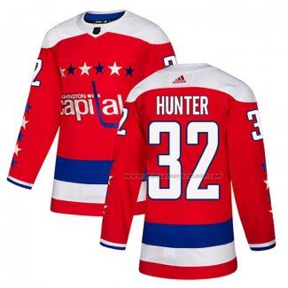 Maillot Hockey Washington Capitals Dale Hunter Alterner Authentique Rouge