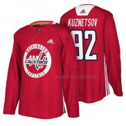 Maillot Hockey Washington Capitals Evgeny Kuznetsov New Season Practice Rouge