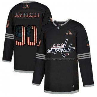 Maillot Hockey Washington Capitals Johansson 2020 USA Flag Noir